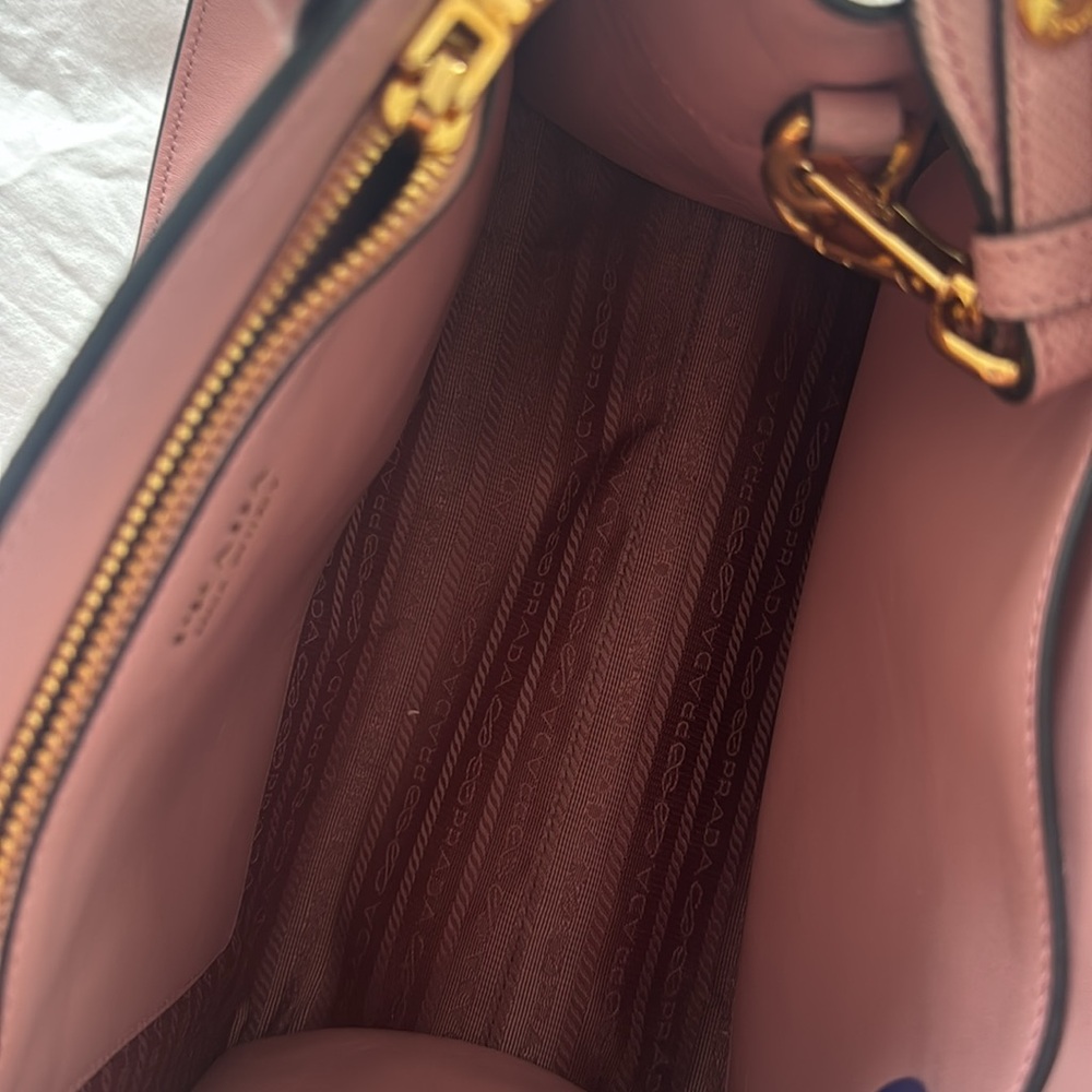Pink Prada Saffiano Tote Purse - Picture 7 of 9